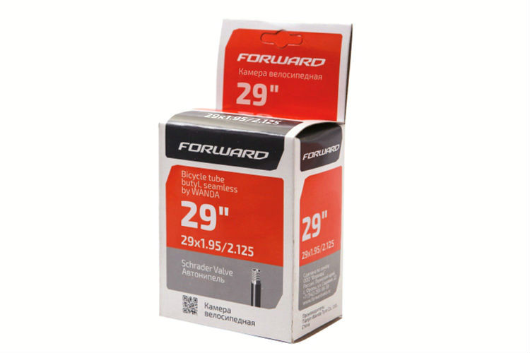 

Велокамера 29" Forward TU293(бутил) 29х1,95-2,125 AV, TU293
