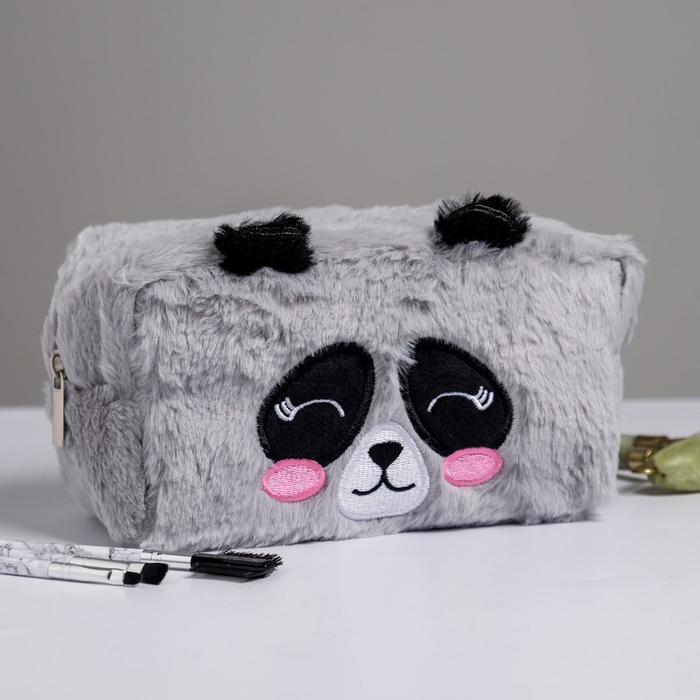 

Косметичка плюшевая, Панда, 18х10х10 см, 1438281