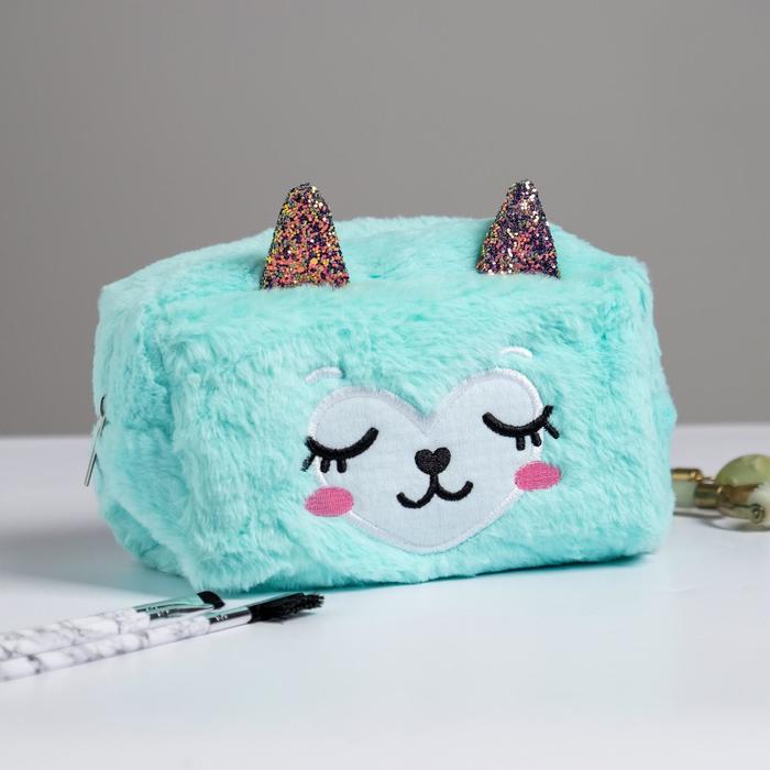 

Косметичка плюшевая, Llama lover, 18х10х10 см, 1438430