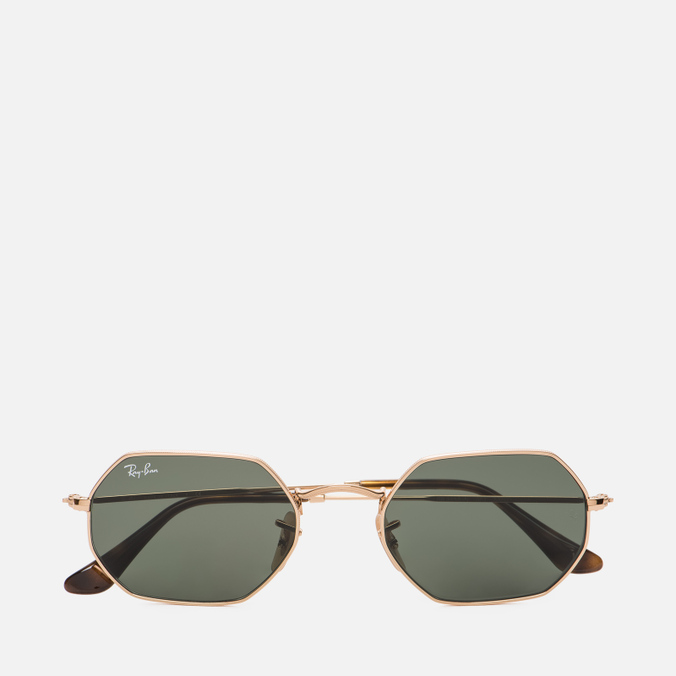 фото Солнцезащитные очки ray-ban octagonal classic золотой, размер 53mm