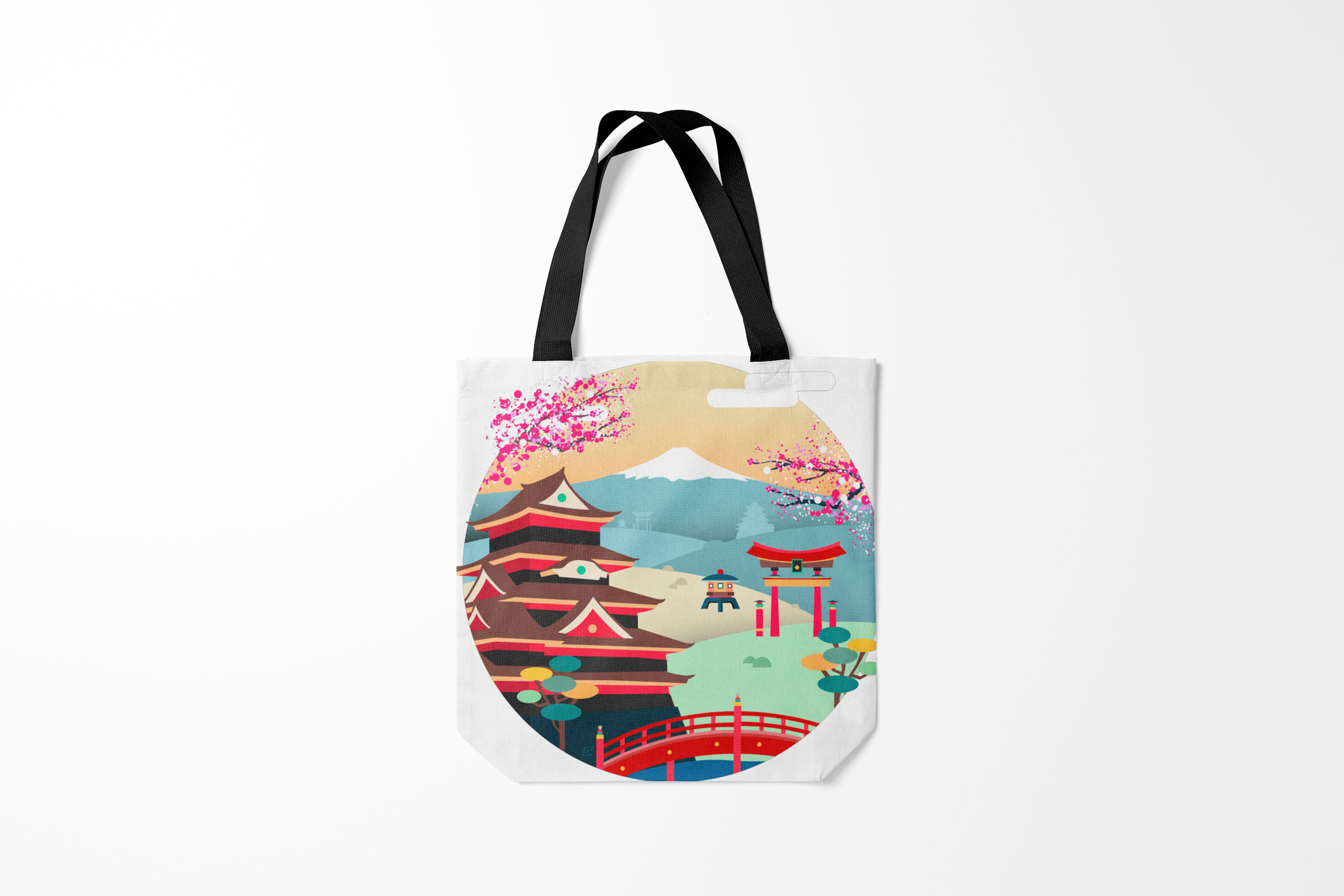 

Сумка шoппер унисекс Burnettie Япония Tokyo, черный, Япония Tokyo