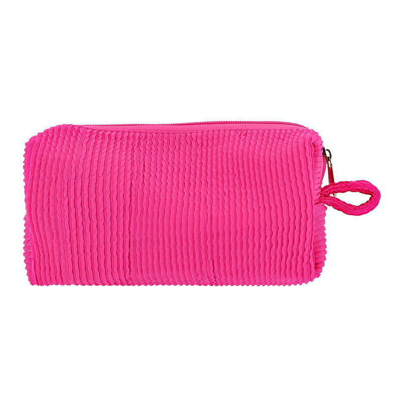 

Косметичка Lady Pink из жатой ткани розовая