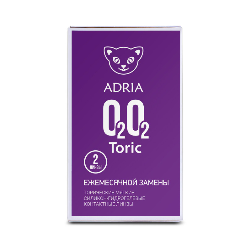   СберМегаМаркет Контактные линзы ADRIA O2O2 Toric 2 линзы R 8,6 -8,00