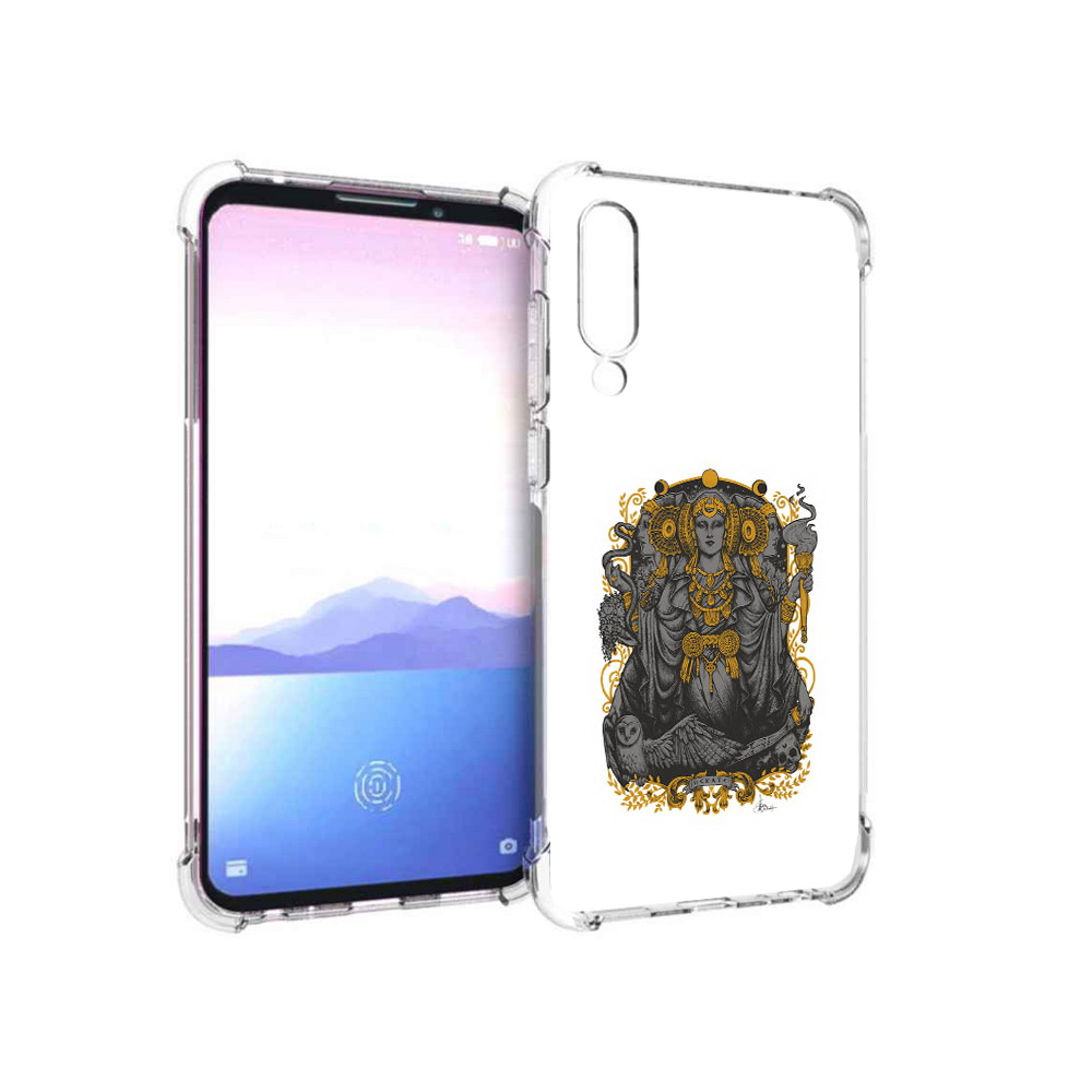 

Чехол MyPads Tocco для Meizu 16XS божество с золотыми элементами (PT136345.89.241), Прозрачный, Tocco