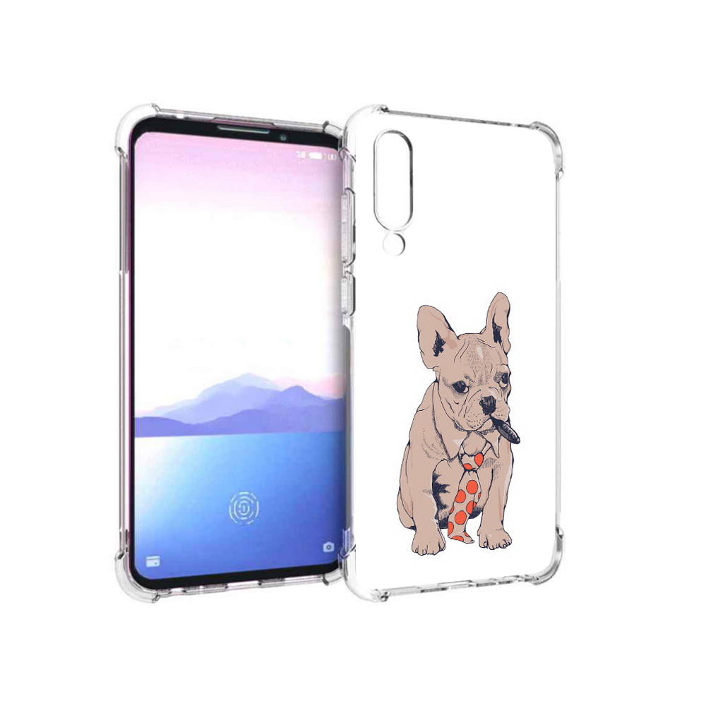 

Чехол MyPads Tocco для Meizu 16XS бульдог с сигарой (PT136345.89.250), Прозрачный, Tocco