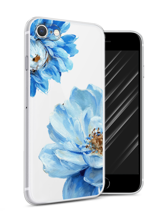 

Чехол Awog на Apple iPhone SE 2022 / Айфон SE 2022 "Синие ирисы", Разноцветный, 14850-8