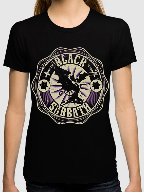 

Футболка женская Dream Shirts Black Sabbath Женская 10008651 черная XL, "Black Sabbath" Женская 10008651