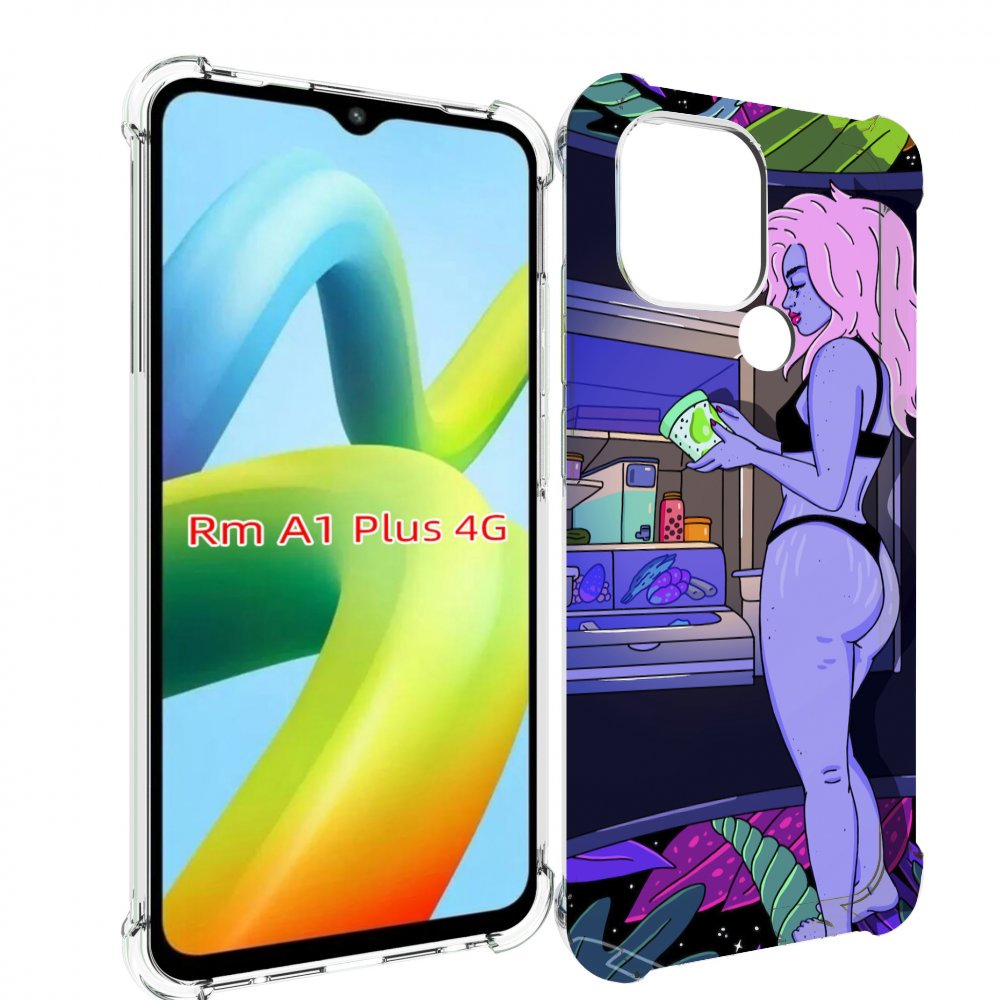 

Чехол MyPads девушка любит покушать женский для Xiaomi Redmi A1 Plus +, Прозрачный, Tocco