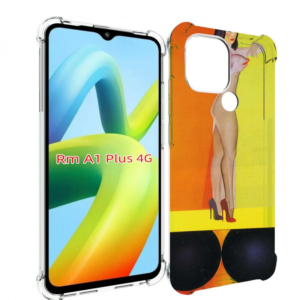 

Чехол MyPads девушка на шарах женский для Xiaomi Redmi A1 Plus +, Прозрачный, Tocco