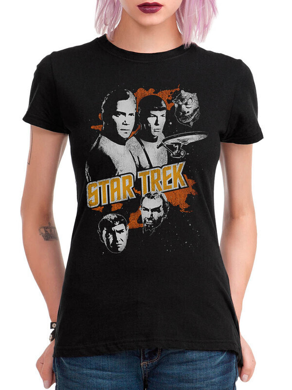 

Футболка женская Dream Shirts Звёздный путь Женская 10008661 черная L, Звёздный путь Женская 10008661
