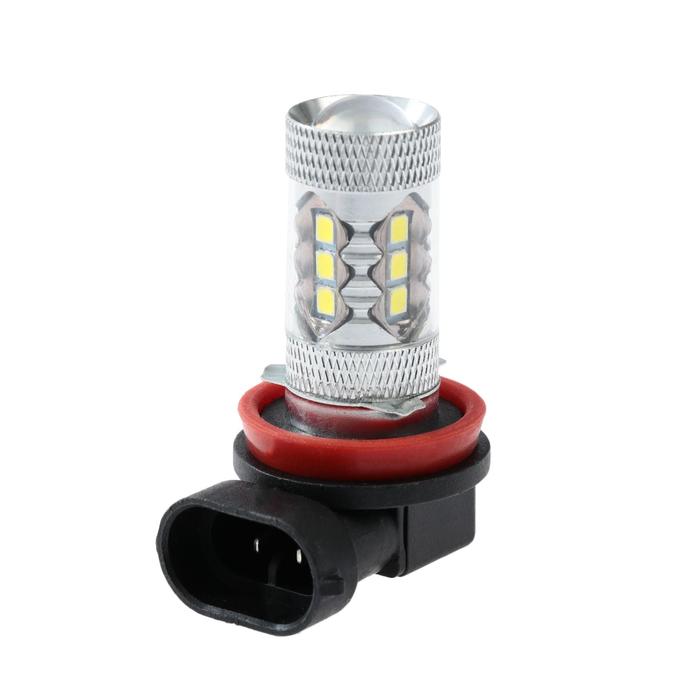 фото Автолампа светодиодная h11, 18 smd-5050, 9 вт, 12 в, 800 лм, , 2 шт, свет белый