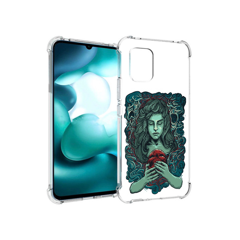 

Чехол MyPads Tocco для Xiaomi Mi 10 Lite спящая девушка (PT150213.294.619), Прозрачный, Tocco