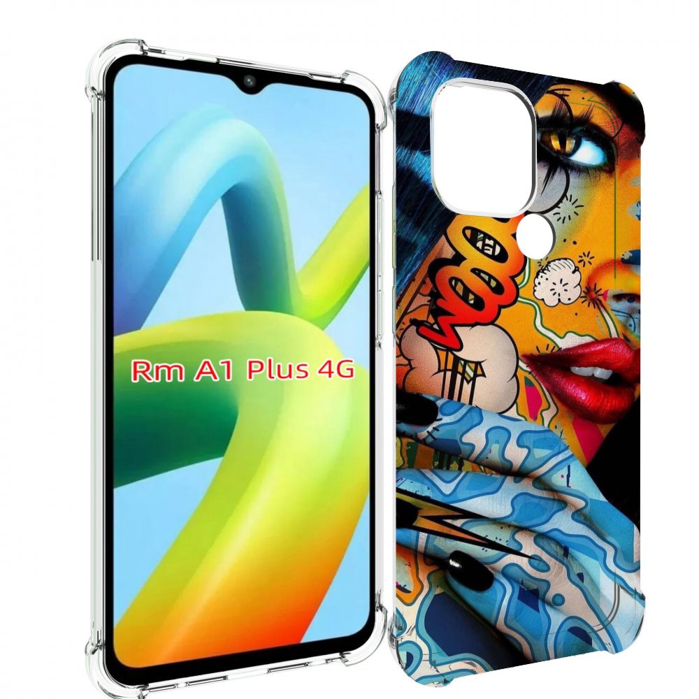 

Чехол MyPads девушка разрисованная краскам иженский для Xiaomi Redmi A1 Plus +, Прозрачный, Tocco