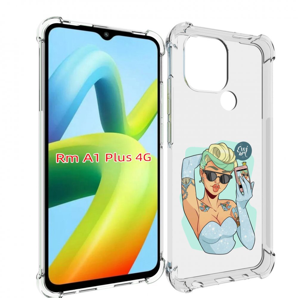 

Чехол MyPads девушка с короткой стрижкой женский для Xiaomi Redmi A1 Plus +, Прозрачный, Tocco