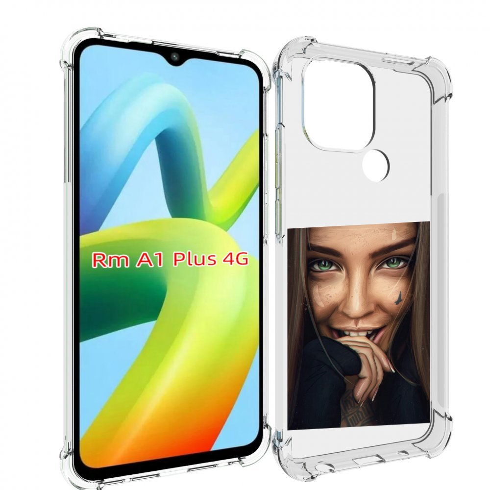 

Чехол MyPads девушка улыбается женский для Xiaomi Redmi A1 Plus +, Прозрачный, Tocco