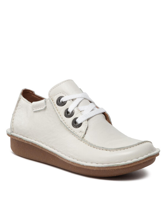 

Полуботинки женские Clarks Funny Dream 261654444 белые 36 EU, Funny Dream 261654444