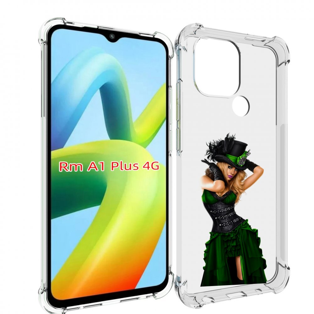 

Чехол MyPads девушка-в-модном-длинном-платье женский для Xiaomi Redmi A1 Plus +, Прозрачный, Tocco