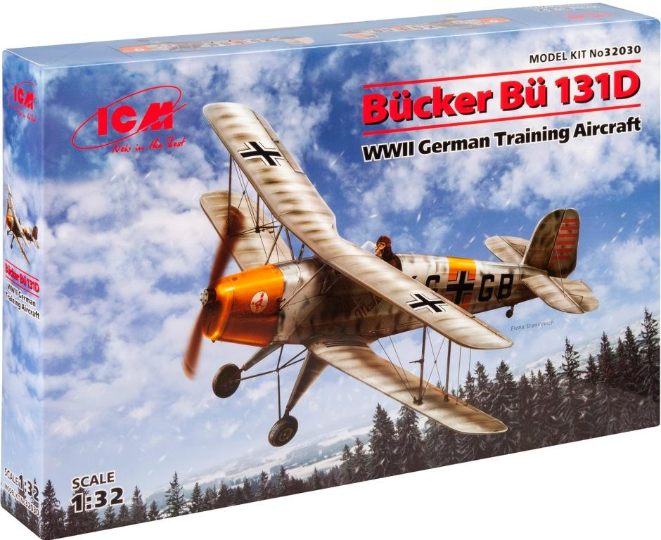 

Сборная модель ICM самолета Германский учебный самолет Buecker Bue 131D 1 35 32030 ICM