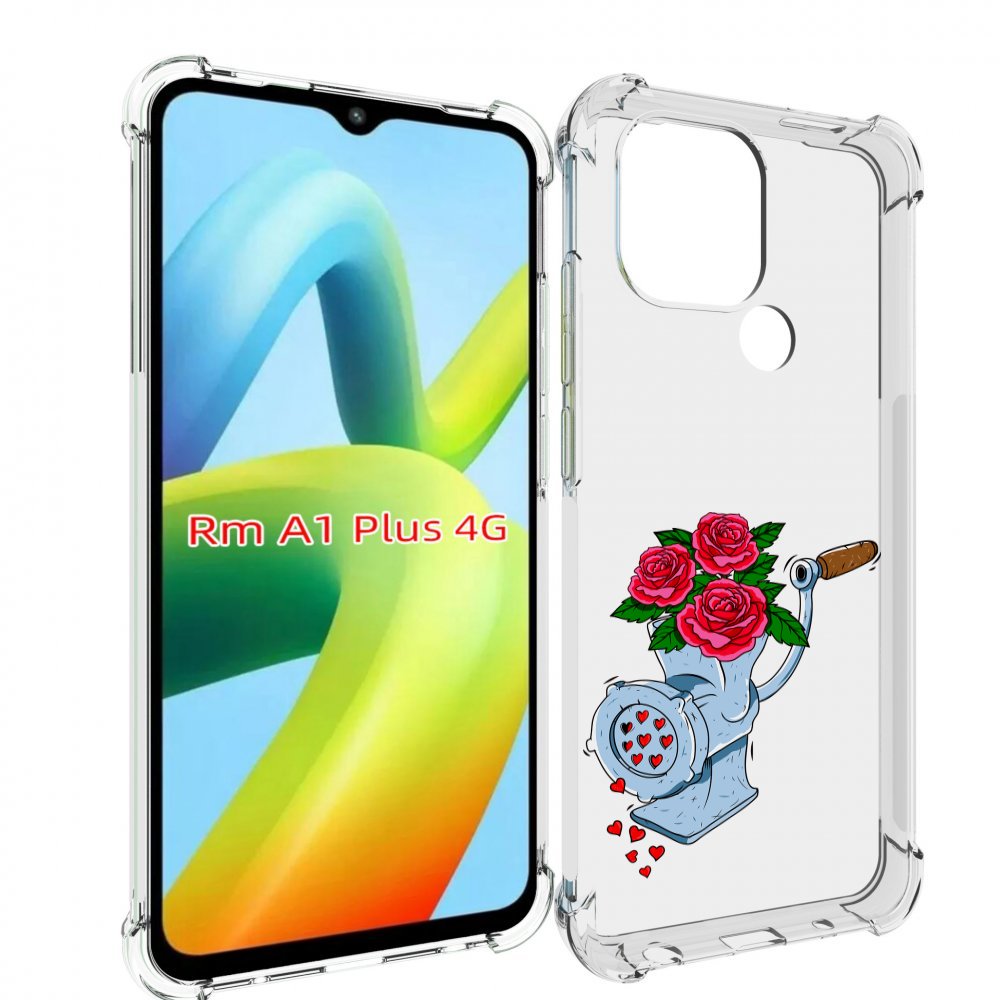 

Чехол MyPads Цветочные сердца для Xiaomi Redmi A1 Plus +, Прозрачный, Tocco