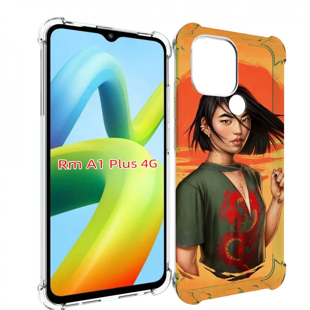 

Чехол MyPads девушка-в-оранжевом-фоне женский для Xiaomi Redmi A1 Plus +, Прозрачный, Tocco