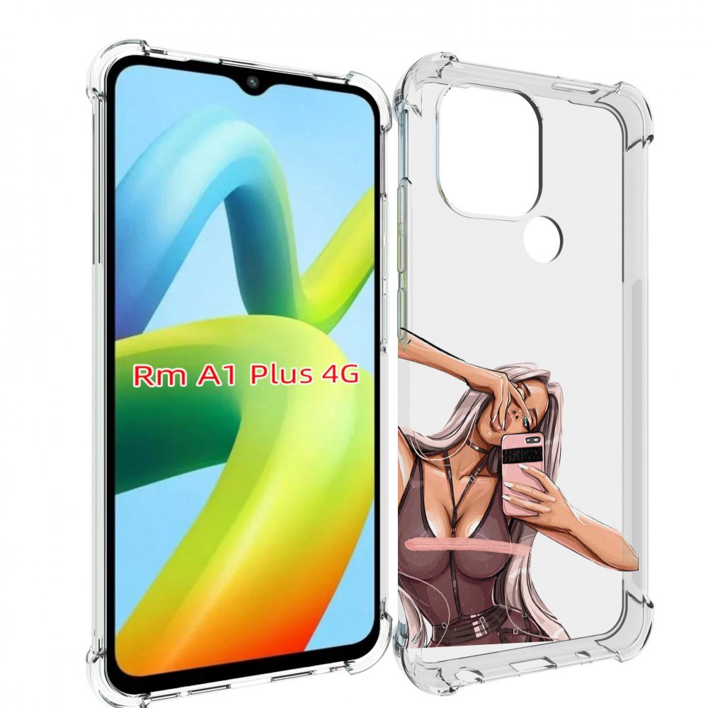

Чехол MyPads девушка-в-прозрачной-одежде для Xiaomi Redmi A1 Plus +, Прозрачный, Tocco