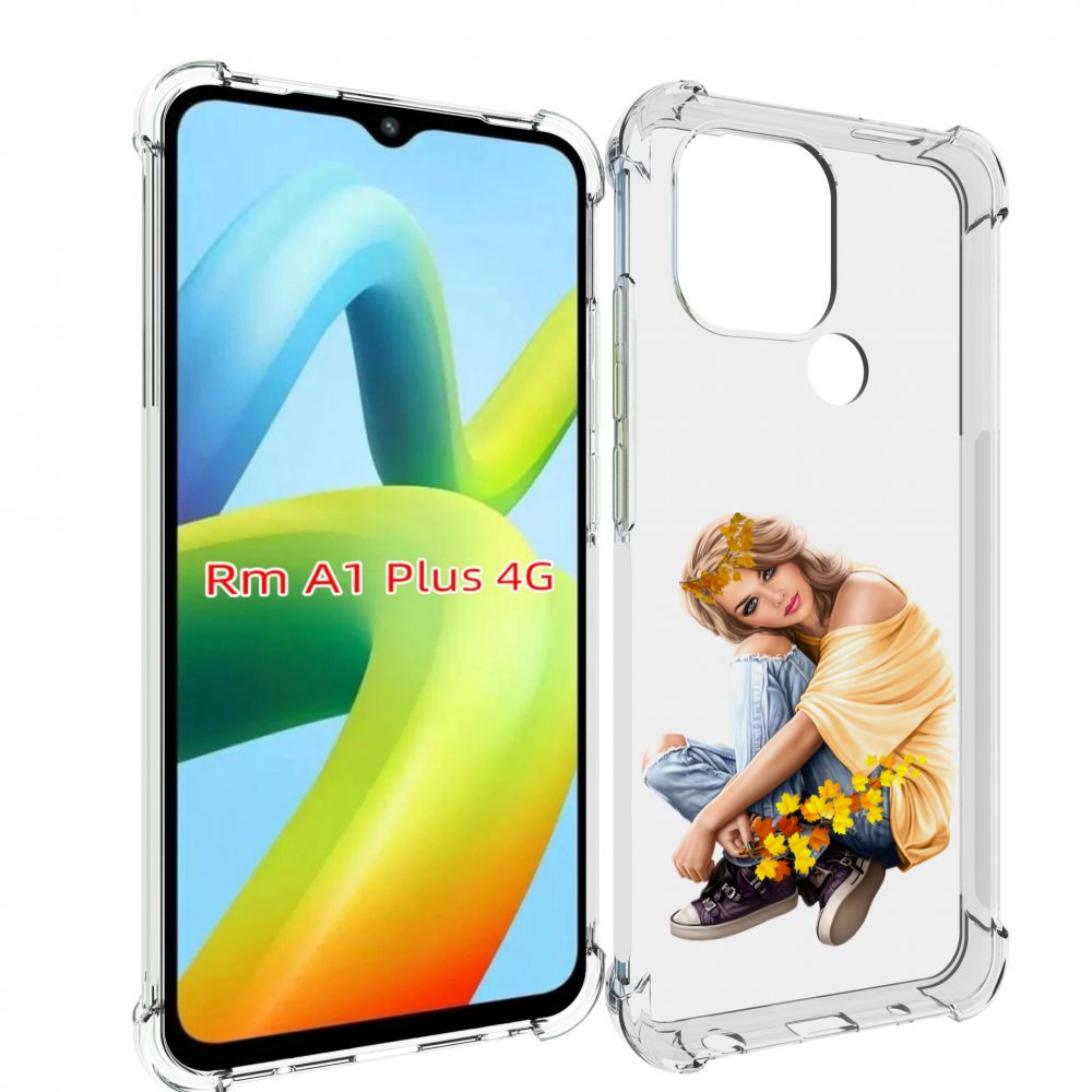 

Чехол MyPads девушка-в-цветочками женский для Xiaomi Redmi A1 Plus +, Прозрачный, Tocco