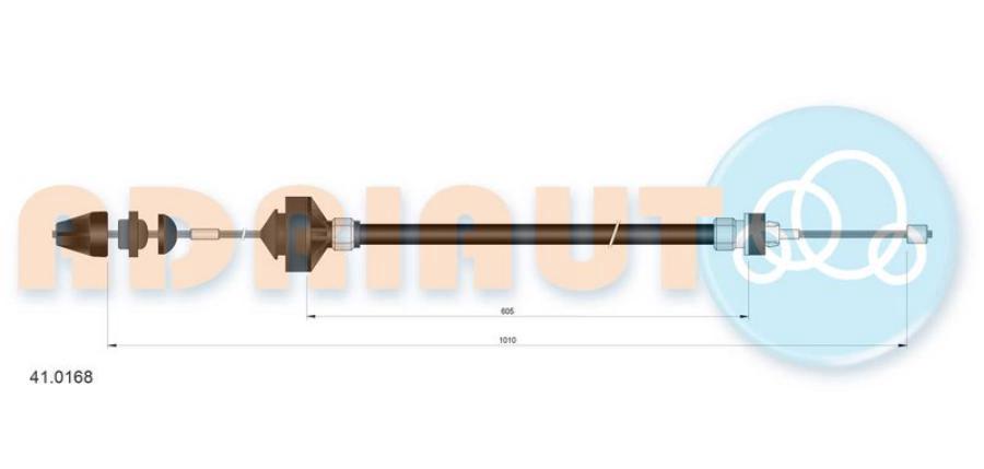 Трос сцепления Renault R19 all 95> ADRIAUTO 410168