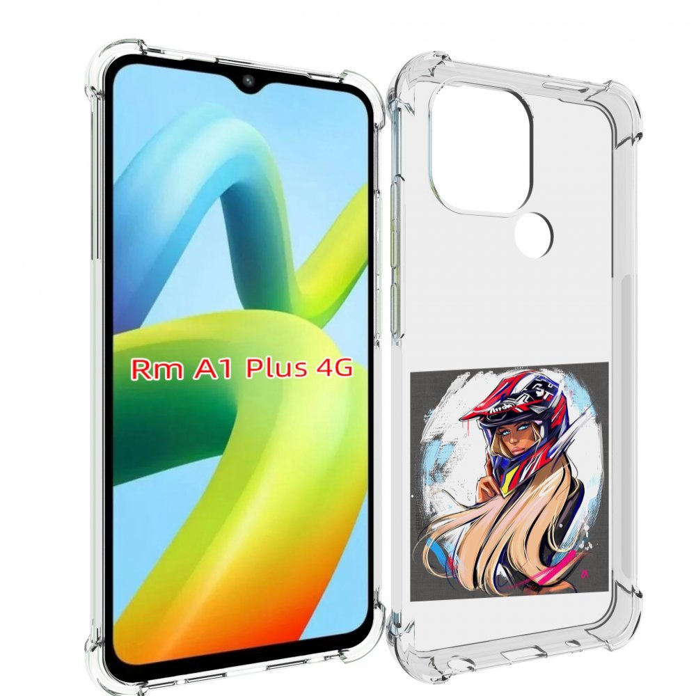 

Чехол MyPads девушка-в-шлеме для Xiaomi Redmi A1 Plus +, Прозрачный, Tocco