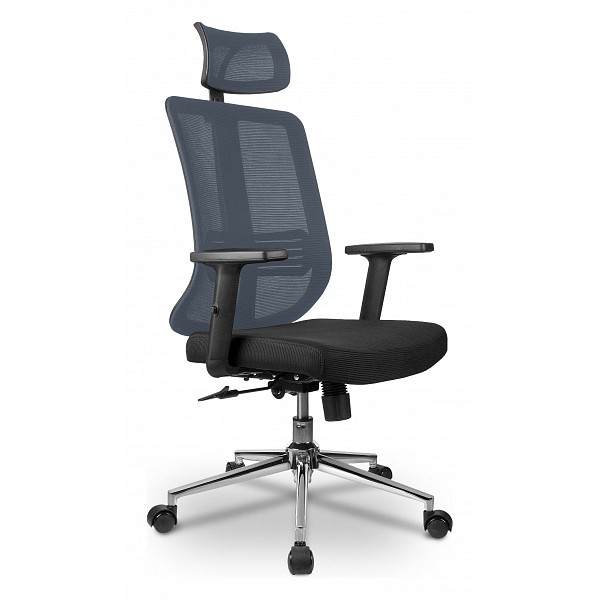 фото Кресло компьютерное rch a663 серая сетка riva chair