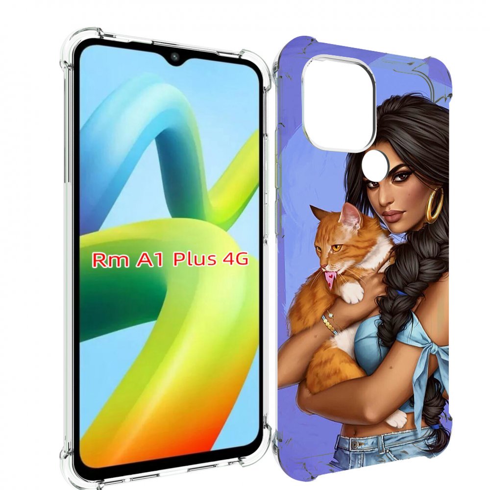 

Чехол MyPads девушка-красивая-с-синим-фоном женский для Xiaomi Redmi A1 Plus +, Прозрачный, Tocco