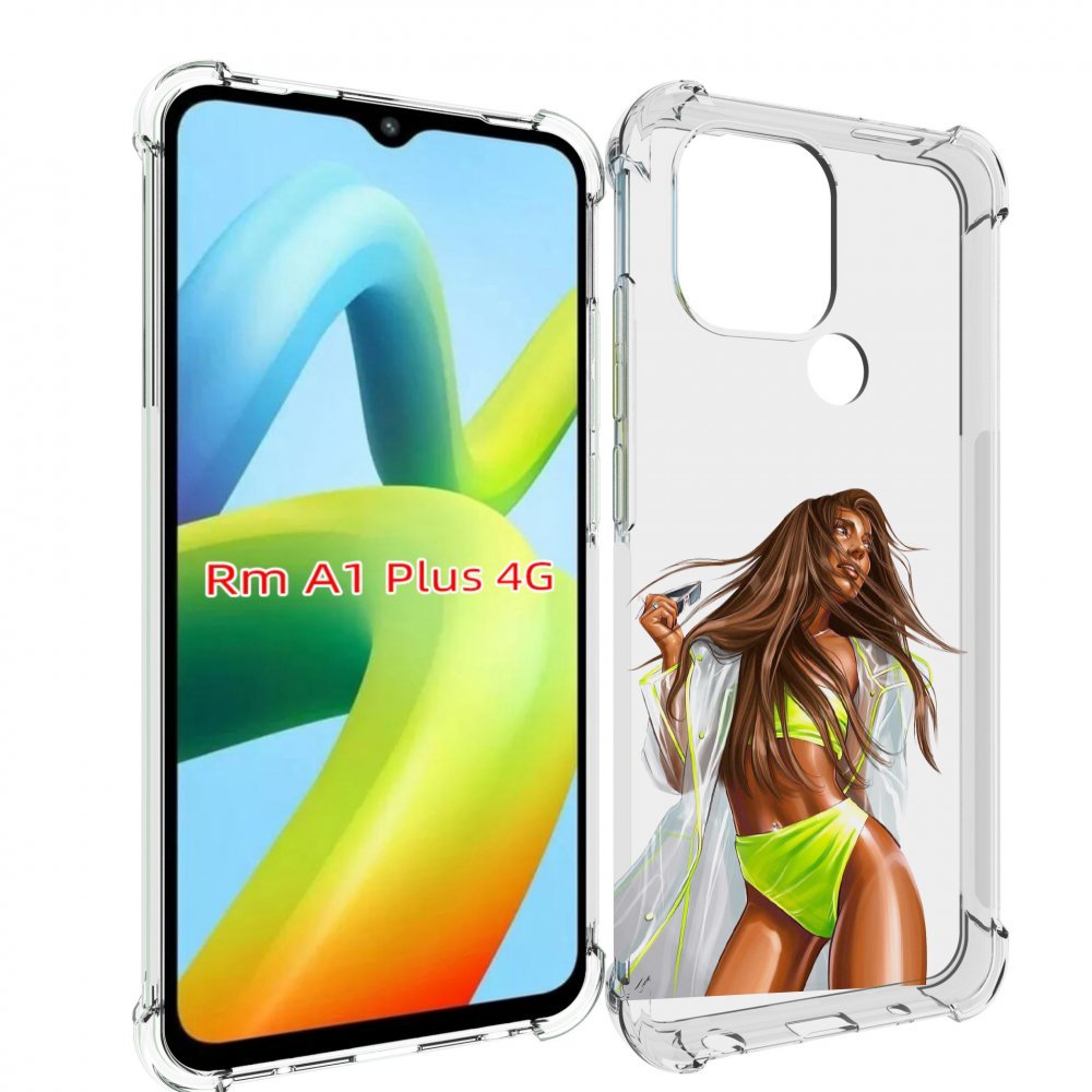 Чехол MyPads девушка-модель-мулатка для Xiaomi Redmi A1 Plus +