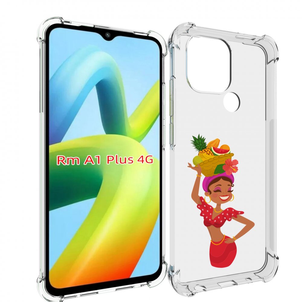 

Чехол MyPads девушка-мулатка для Xiaomi Redmi A1 Plus +, Прозрачный, Tocco
