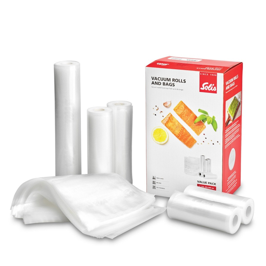 

Набор рулонов и пакетов для вакуумирования Solis Value Pack, Белый