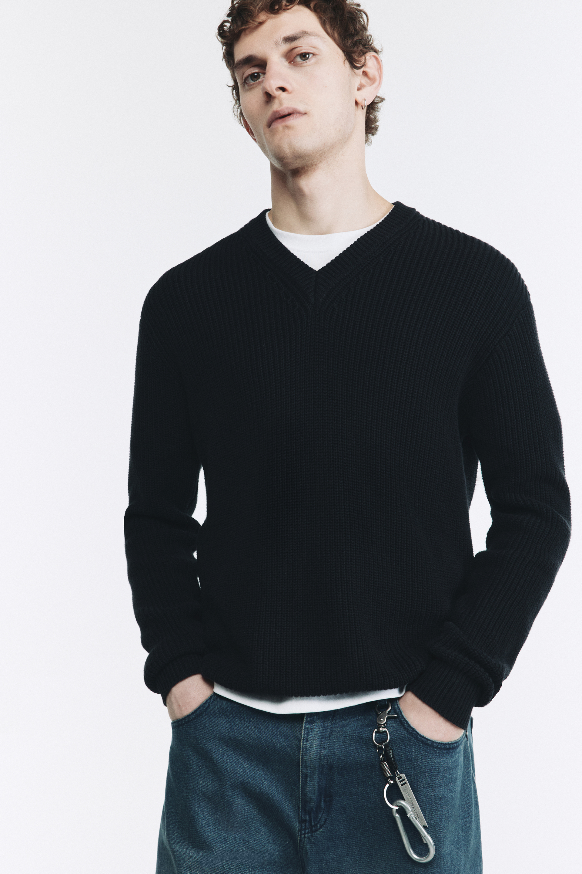 Пуловер мужской Befree 2349019811-50 черный M