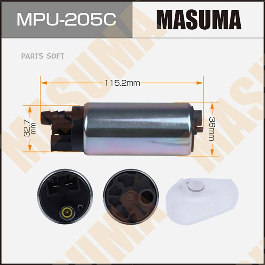 

MASUMA Бензонасос MASUMA, X-TRAIL, MURANO T31, Z51, сетка MPU-031, графитовый коллектор