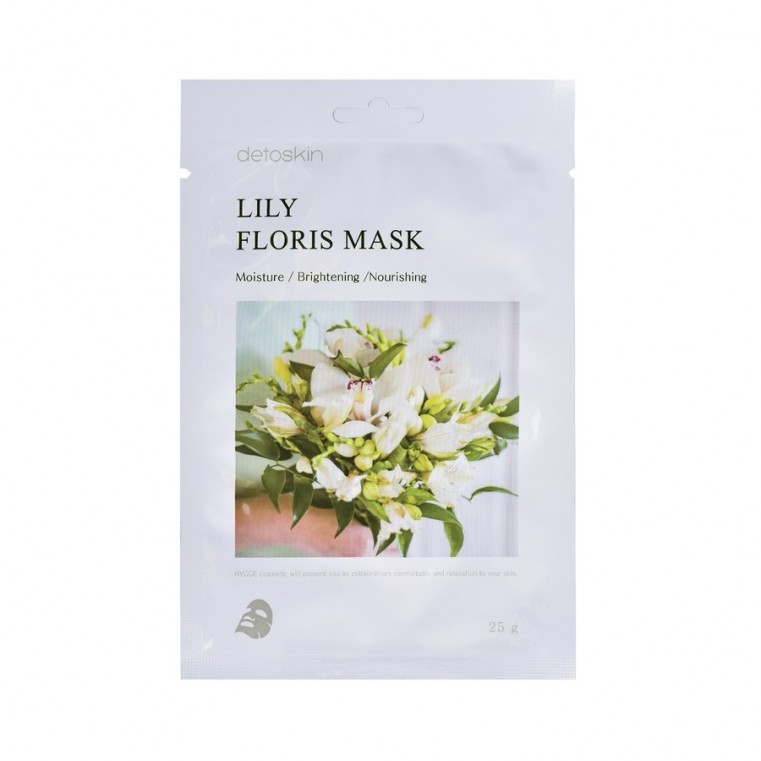 

Тканевая маска цветочная detoskin LILY FLORIS MASK с экстрактом лилии, 5шт., detoskin LILY FLORIS MASK - 5шт.