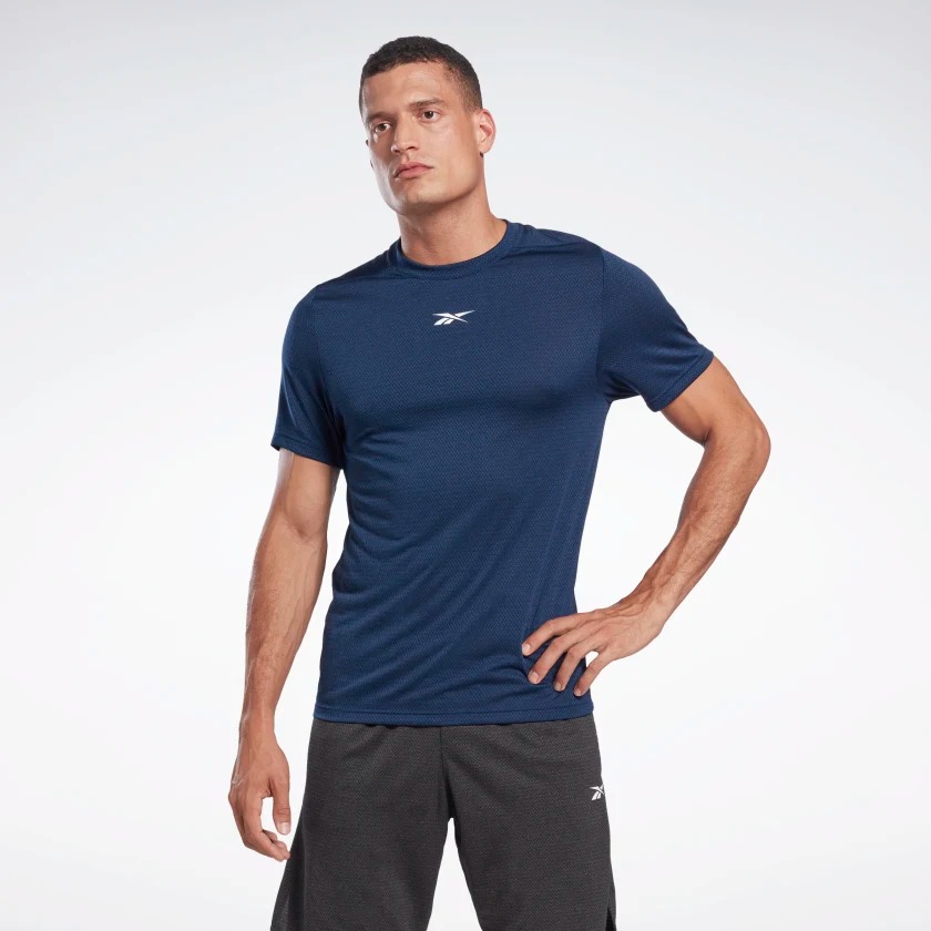 

Футболка мужская Reebok H46642 синяя M, H46642