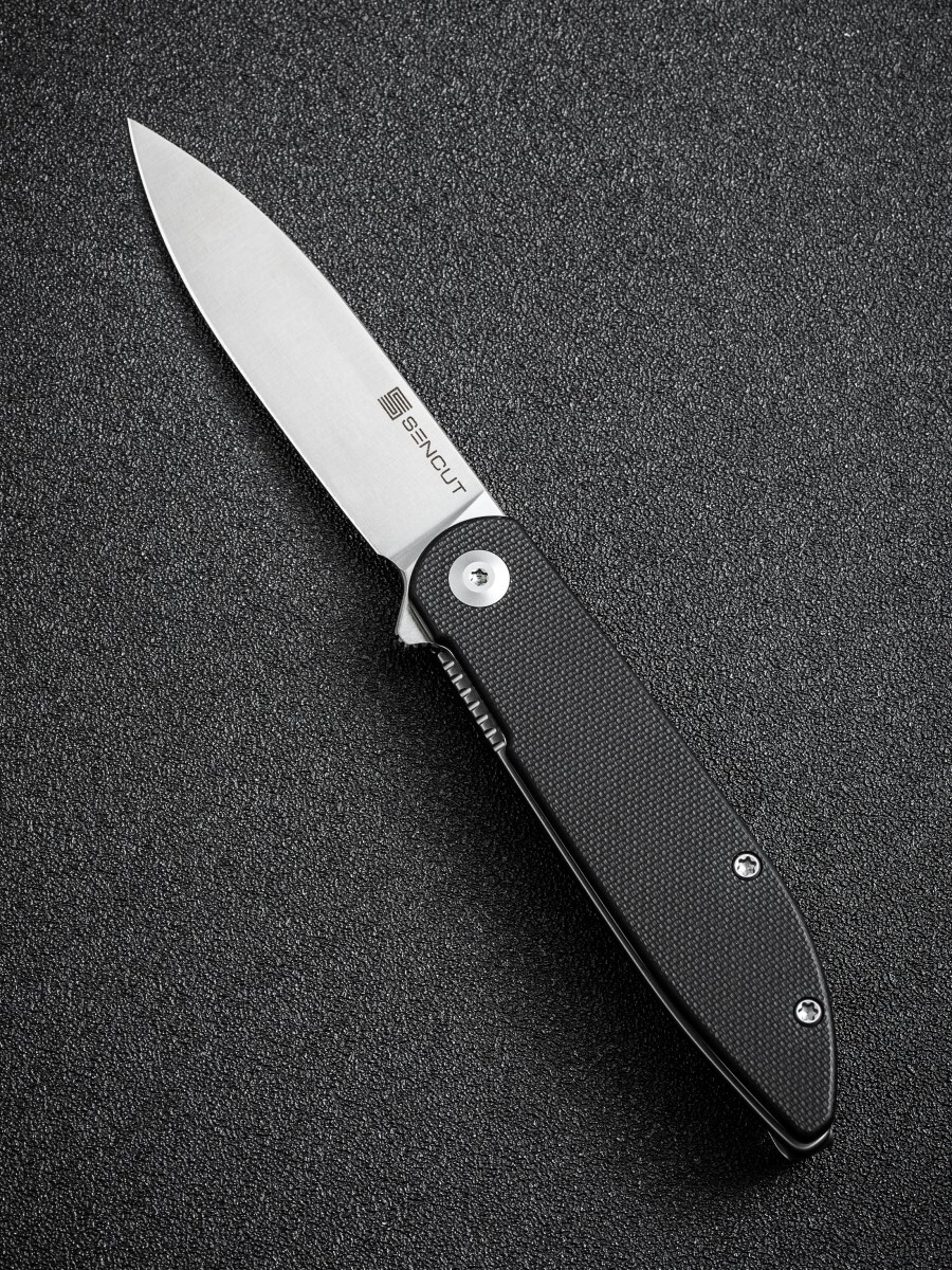 Нож складной туристический SENCUT Bocll II D2 Steel Satin Handle G10 Black