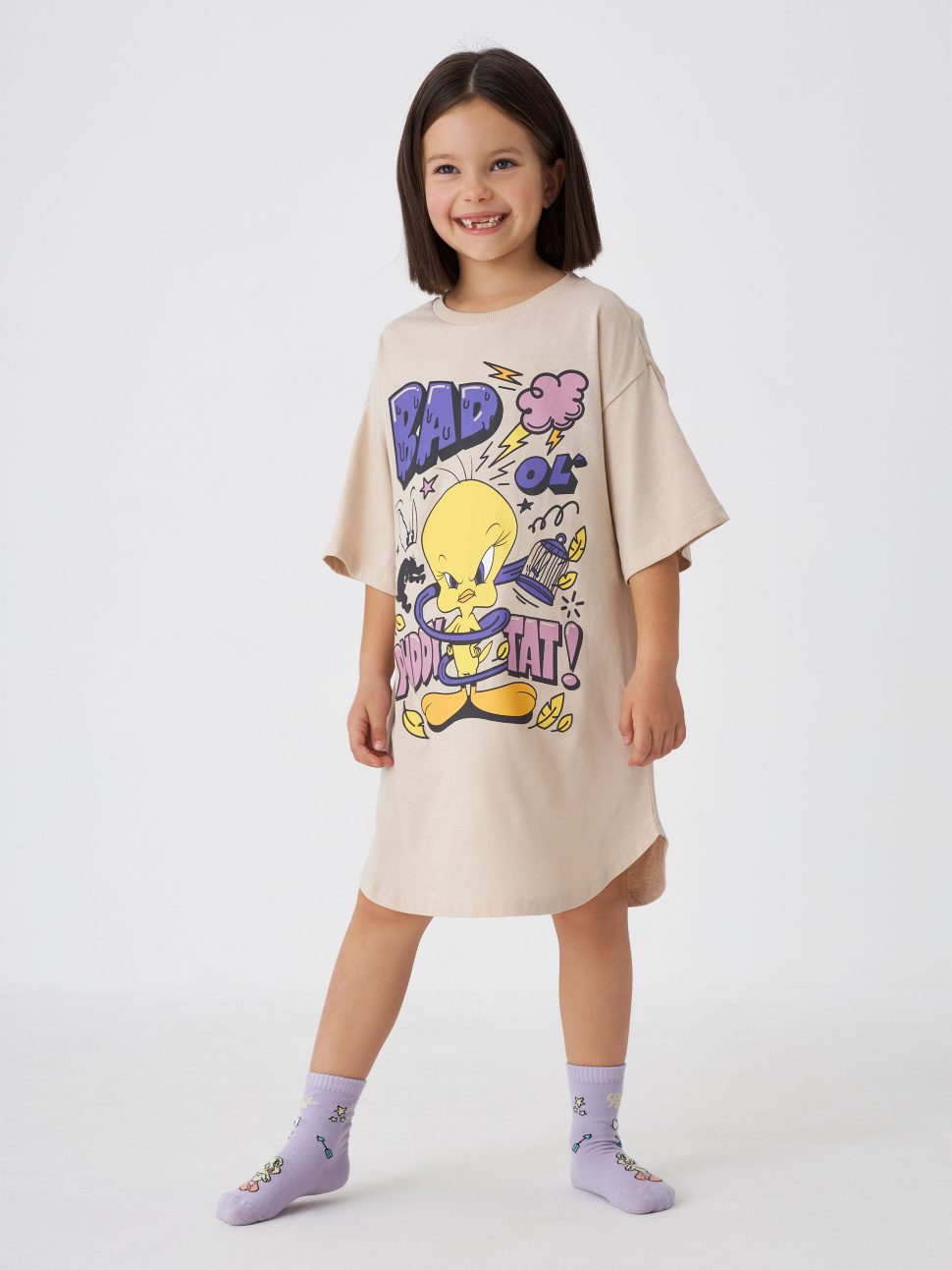 

Ночная сорочка Sela 2811080365 цв.бежевый 122-128/ 7-8 YEARS, 2811080365