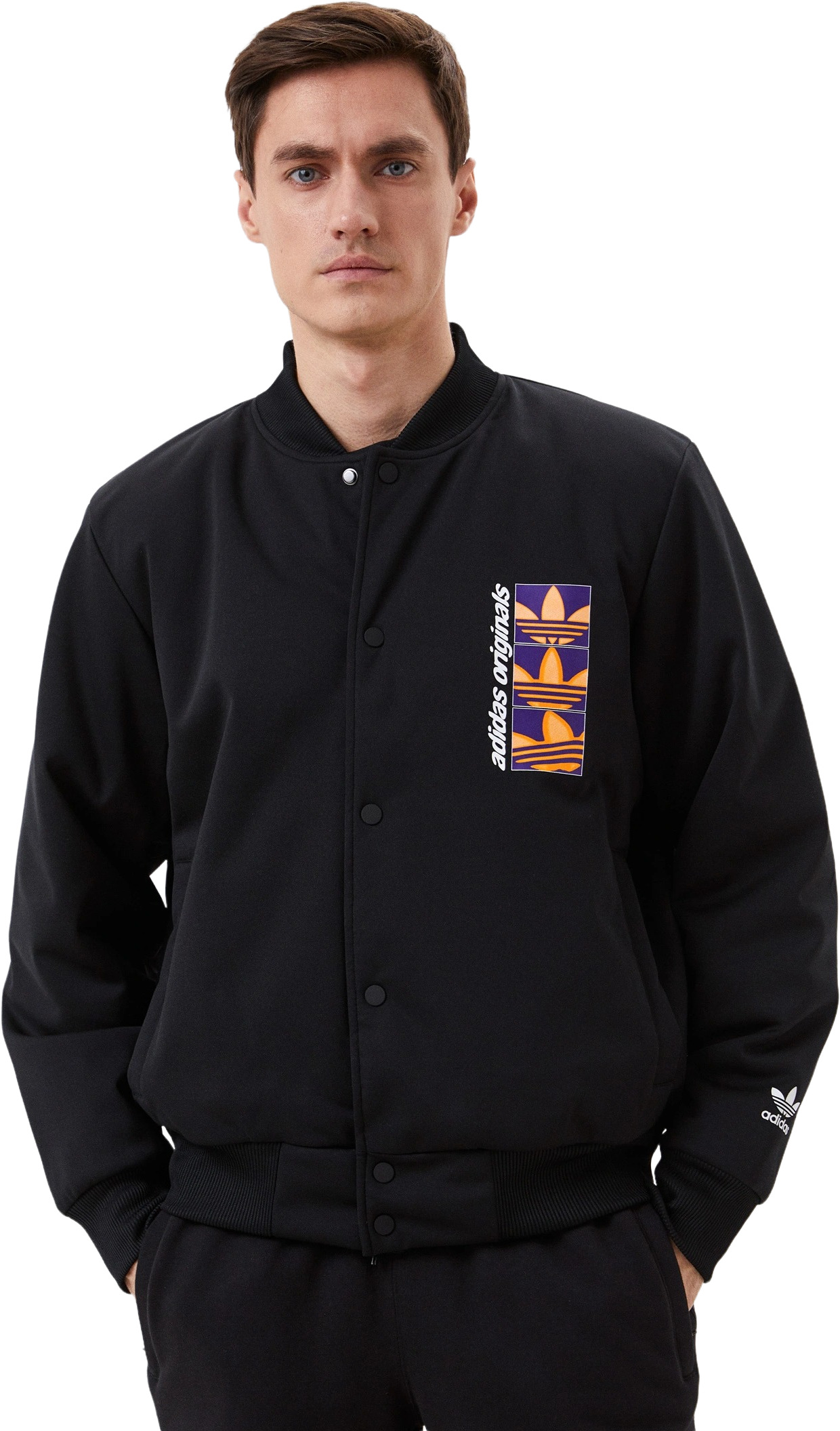 

Бомбер мужской Adidas HC7172 черный XS, HC7172