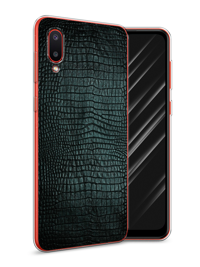 

Чехол Awog на Samsung Galaxy A02 / Самсунг A02 "Черная змея", Разноцветный, 2102550-3