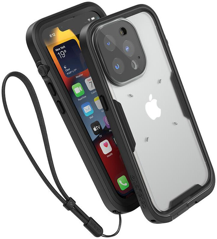 фото Водонепроницаемый чехол catalyst total protection case для iphone 13 pro, stealth black