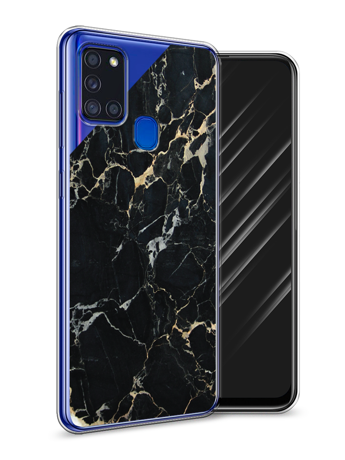 

Чехол Awog на Samsung Galaxy A21s / Самсунг A21s "Черный мрамор уголок", Разноцветный, 2100250-3