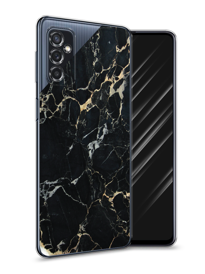 

Чехол Awog на Samsung Galaxy M52 / Самсунг M52 "Черный мрамор уголок", Разноцветный, 2104350-3