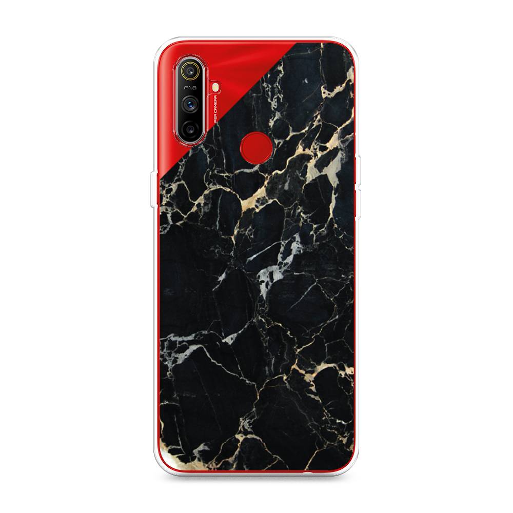 

Чехол Awog на Realme C3 "Черный мрамор уголок", Разноцветный, 253050-3