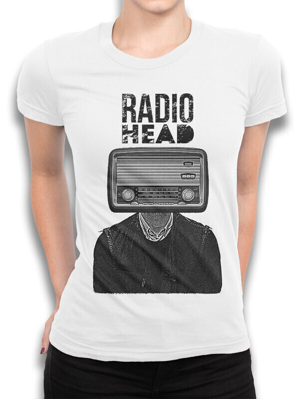 

Футболка женская Dream Shirts Radiohead Женская 10008721 белая 3XL, Radiohead Женская 10008721