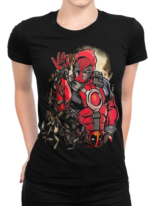 

Футболка женская Dream Shirts Супергерой Женская 10008741 черная S, Супергерой Женская 10008741