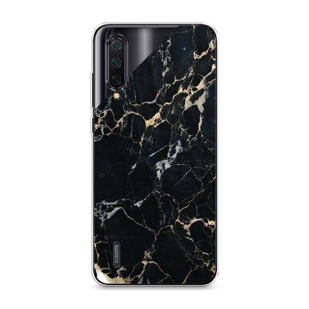 

Чехол Awog на Xiaomi Mi CC9 "Черный мрамор уголок", Разноцветный, 36150-3