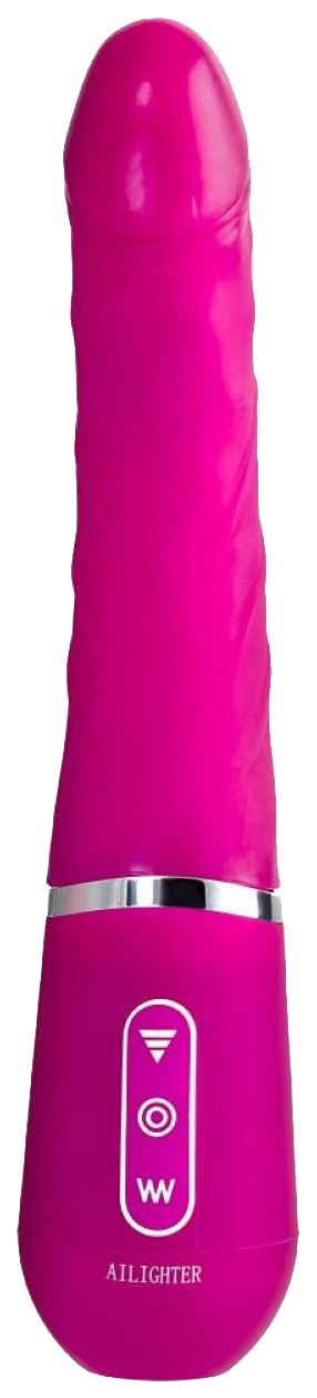 Розовый нереалистичный вибратор Ailighter Smart Telescopic Lover 27,1 см Ailighter