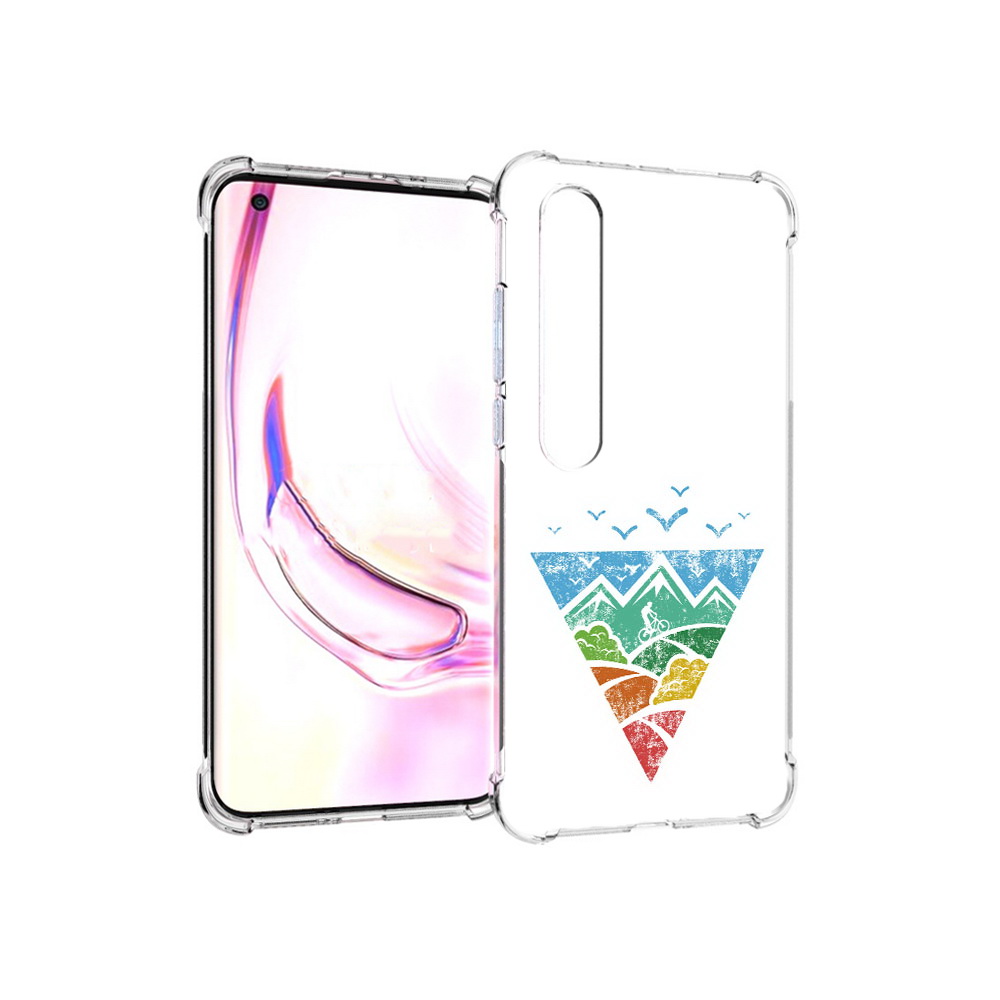 

Чехол MyPads Tocco для Xiaomi Mi 10 Pro Лес земля море чайки (PT144585.295.105), Прозрачный, Tocco